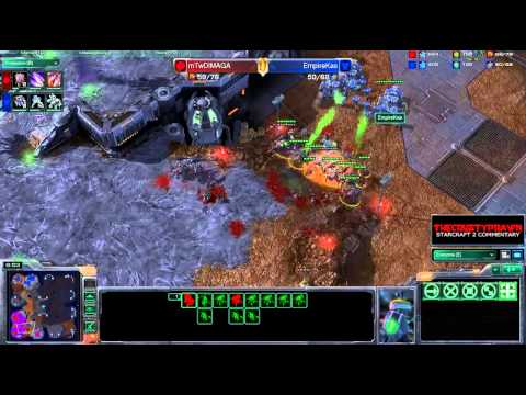 SC2 Dimaga vs EmpireKas ZvT Starcraft 2 GamePlay