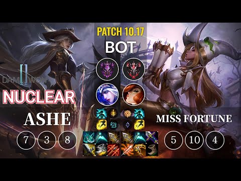 DWG Nuclear Ashe vs Miss Fortune Bot - KR Patch 10.17