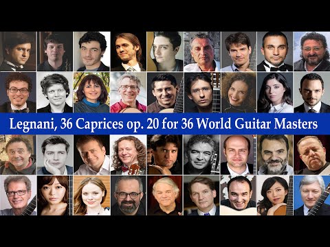 Luigi Legnani: 36 Caprices op. 20 for 36 World Guitar Masters