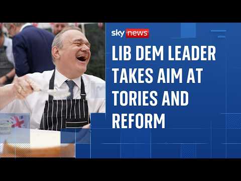 Davey takes aim at Tories and Reform as he launches Lib Dem's local elections campaign