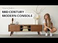 How to Build a Mid Century Modern Console Cabinet