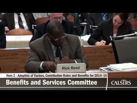 Teachers' Retirement Board April 2014 - Benefits and Services Committee