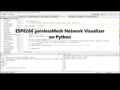 ESP8266 painlessMesh Topology Visualizer in Python – Everything