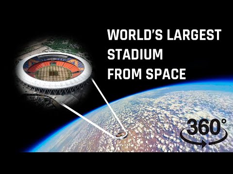Modi Stadium Space Launch | 8K VR 360 Video