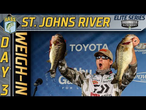 2021 Bassmaster Elite at St. Johns River Day 3 Weigh-in