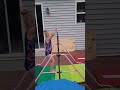 gymnastics girl  bar work at home.