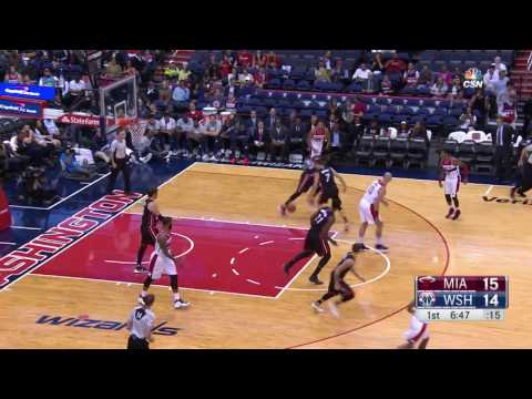 Justise Winslow's Monster Dunk   Heat vs Wizards   October 4, 2016   2016 17 NBA Preseason