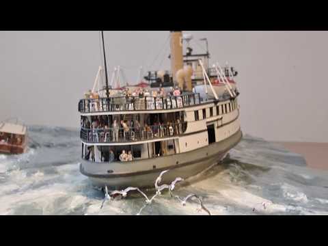 Steamship NOBSKA - Scratchbuilt Diorama In Wood/ Rex Stewart