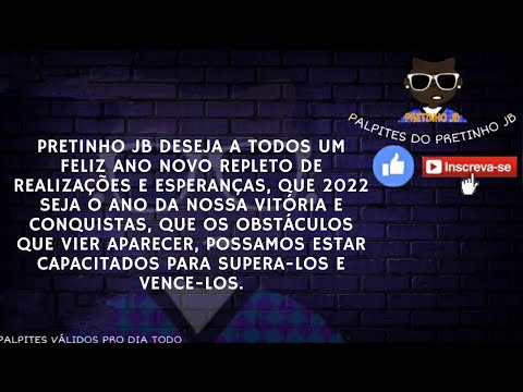 PRETINHO JB JOGO DO BICHO 31/12/2021