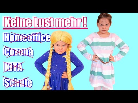 KEINE LUST mehr auf Homeoffice und Corona | Homeschooling Routine Sketch | Clarielle und Rebekka