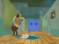 Fred mopping the floor in 4K