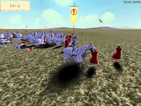 RTW multiplayer - Spartan Hoplites vs Cataphracts duel 2