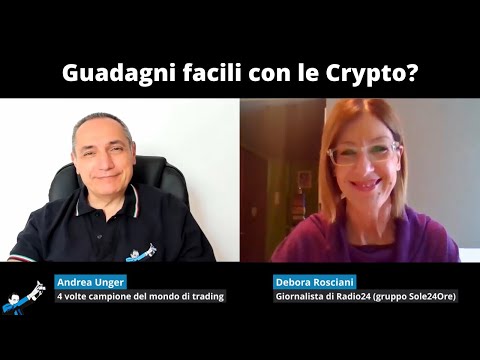 Guadagni facili con le Crypto? Intervista con Debora Rosciani di Radio24 (Gruppo Sole24Ore)