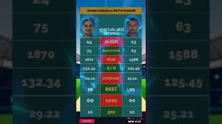 Ishan Kishan vs Prithvi Shaw Who's best batsman in IPL #shorts #prithvishaw #kishan #viral #ytshorts