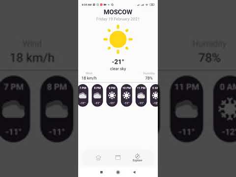 Weather android app