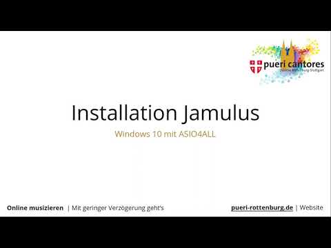 Jamulus Installation und Einrichtung (Windows 10 ohne extra Hardware)