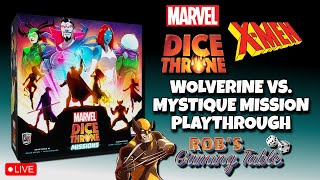 Marvel Dice Throne Missions Solo Playthrough (Wolverine vs. Mystique)