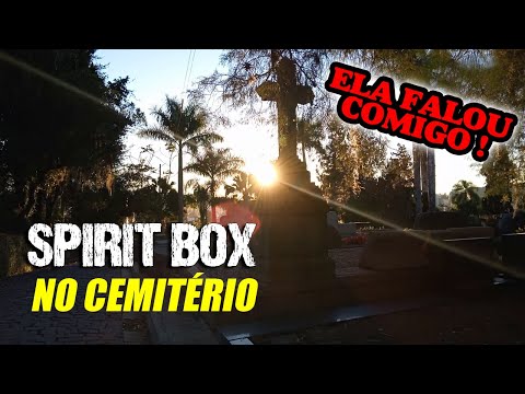 spirit box no cemitério