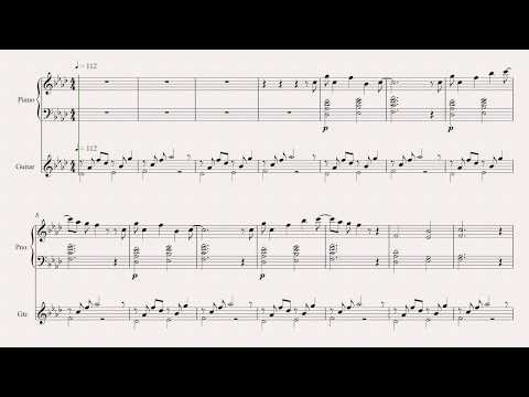 7th Dragon Super Arrange - Labyrinth Jungle Navigation - Piano and guitar transcription