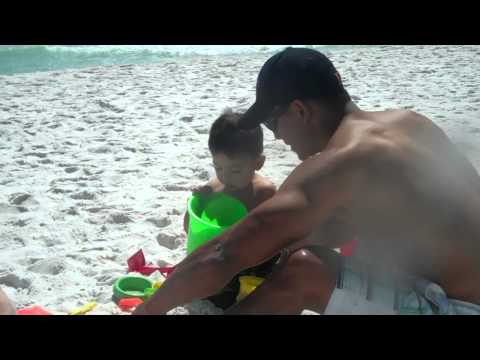 Day at the beach with Daddy