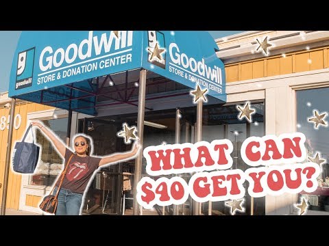 WHAT CAN YOU GET FOR $40 AT A THRIFT STORE? // thrift with me + haul ♡