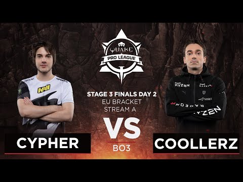Cypher vs Coollerz - Quake Pro League - Stage 3 Finals Day 2 - EU bracket, Stream A