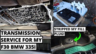 ZF 8HP Transmission Pan Replacement + Fluid Change on My F30 BMW 335i