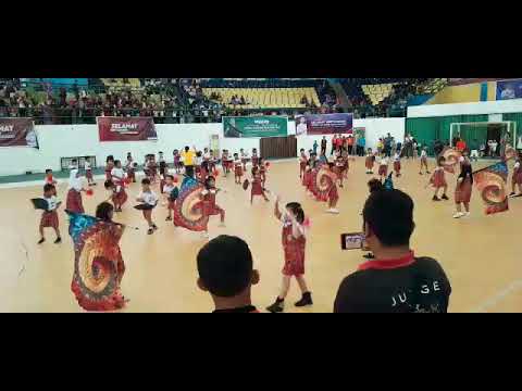 live performance marching band of gita bocil andalan GOR Pelalawan Kerinci