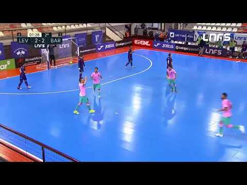 Gol Sergio Lozano (3-4) Levante UD FS - Barça FS. J10, 1Div. LNFS