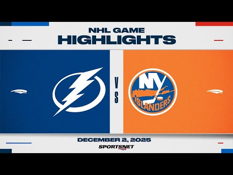 NHL Highlights | Lightning vs. Islanders - December 2, 2025