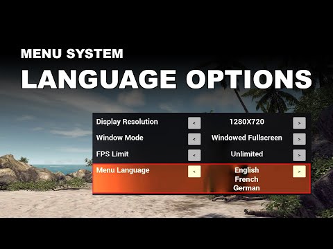 Unreal Engine 5 - Menu Localization - Part 2 - Language Options