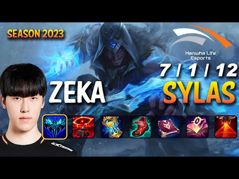 HLE Zeka SYLAS vs AKALI Mid - Patch 13.23 KR Ranked