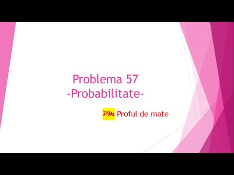 Problema 57: Probabilitate #profuldemate #matematica #scoala #online