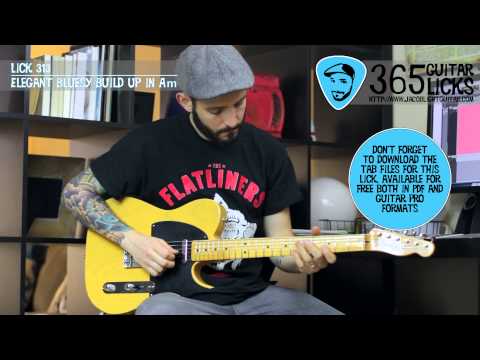 Lick 313/365 - Elegant Bluesy Build Up in Am | 365 Guitar Licks Project