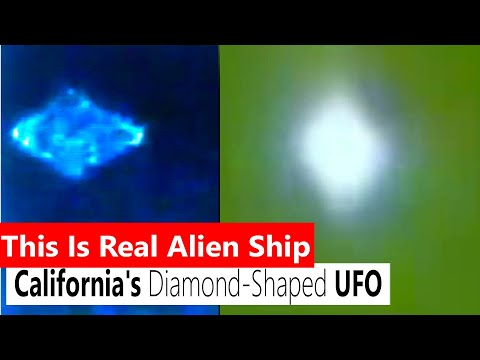 California's Mysterious Diamond-Shaped UFO: A Spectacular Sight to Behold