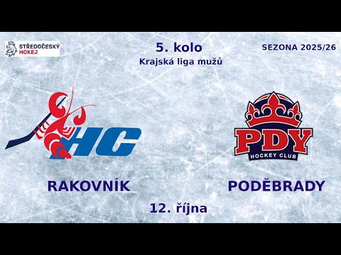 HC Rakovník vs. HC Poděbrady 4:2  5. kolo KLM  -  12.10.2025 _Zkrácený záznam