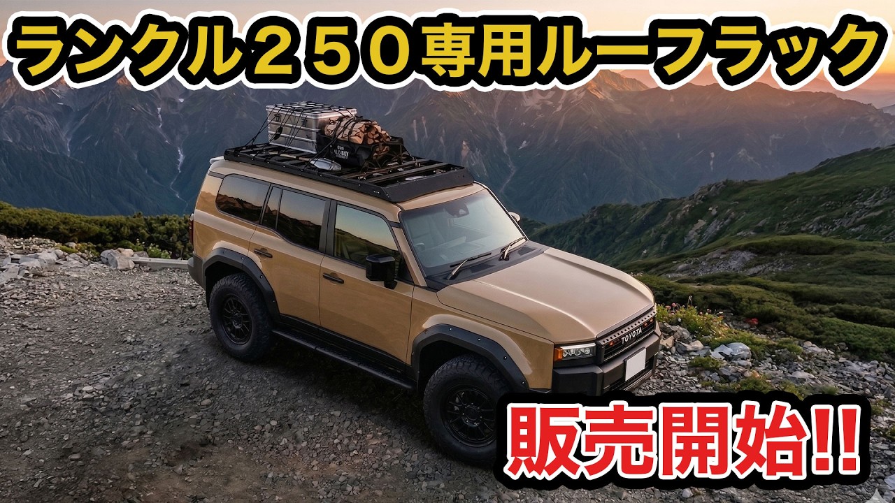 【ランクル２５０用アイテム】フルサイズルーフラック発売開始!!気になる方は概要欄からオンラインストアへ