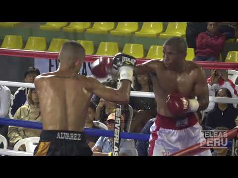 Luis Alvarez vs Danny Jimenez. Box Profesional 59 kg. Perú vs Venezuela