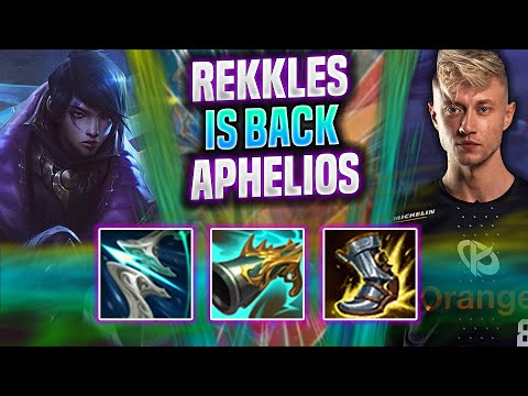 REKKLES BRINGS BACK APHELIOS! - KC Rekkles Plays Aphelios ADC vs Xayah! | Season 2022
