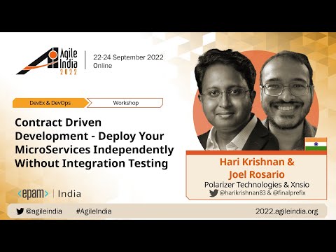 Contract Driven Development-Deploy MicroServices Independently W/out Integration Testing #AgileIndia