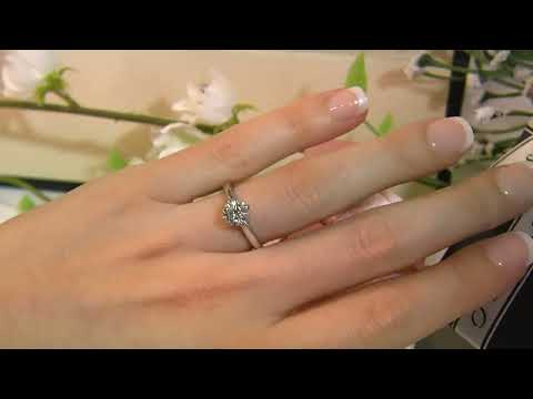 DR091 Compass Set Solitaire Diamond Ring