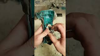 Repair a Makita DGA452 grinder with a motor problem.