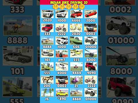 Indian bike driving 3d game ke real cheat code number #shorts #short