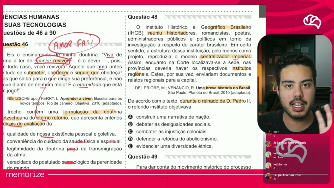 Resolução em Vídeo — Questão 48 ENEM 2019 PPL