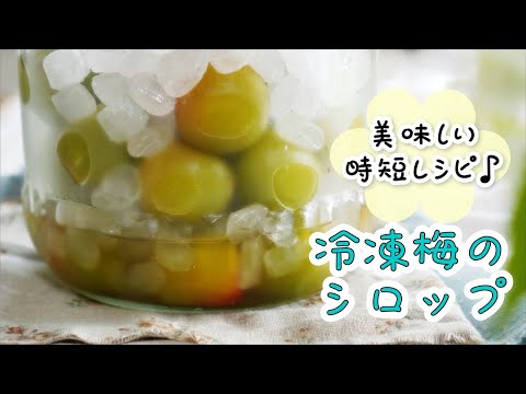冷凍梅を使ったシロップの作り方/リンゴ酢入れて発酵やカビを防ぐ！