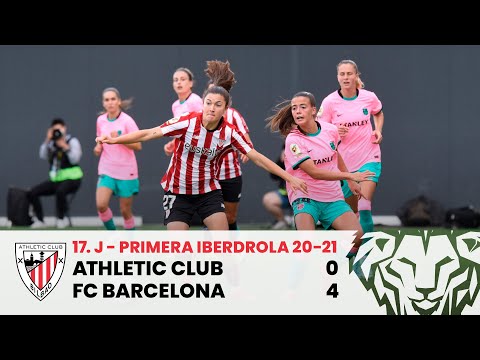 Imagen de portada del video ⚽ RESUMEN I Athletic Club 0-4 FC Barcelona I J17 Primera Iberdrola 2020-21 I Laburpena