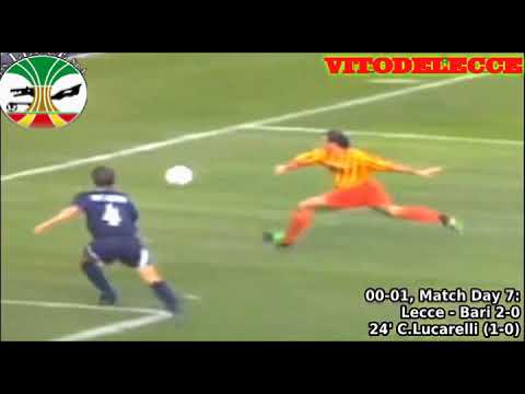LUCARELLI ED I SUOI GOL NEL LECCE