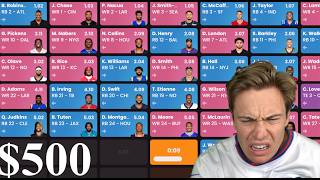 Fantasy Football Draft ($500 buy in)