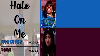 Glee - Hate On Me | Line Distribution + Lyrics