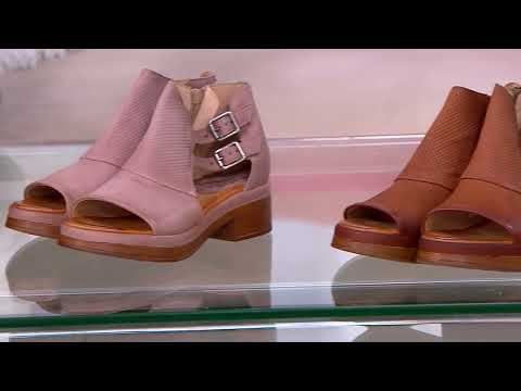 Miz Mooz Leather Heeled Sandals - Libra on QVC